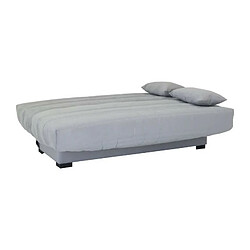 Banquette clic clac 3 places - Tissu gris clair - L199 x P96 x H103 cm - CHLoe pas cher