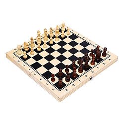 Avis Magnétique En Bois Pliant Jeu d'échecs 39x39cm de Rangement Intérieur, parfait Puzzle Jouet pour le Plaisir avec Famille et Amis