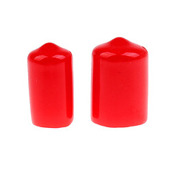 10 pièces snooker billiard cue tip protection en caoutchouc rouge