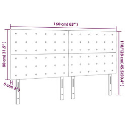 vidaXL Têtes de lit 4 pcs Cappuccino 80x5x78/88 cm Similicuir pas cher