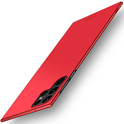 Coque en TPU MOFI finition mate rouge pour votre Samsung Galaxy S22 Ultra 5G