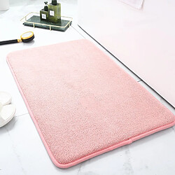 LUUCOZK Tapis de bain antidérapants absorbants à séchage rapide, tapis de décoration de salle de bain-(Purit) rose-70x180cm 