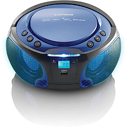 Lenco mini chaine hifi stéréo FM CD BLUETOOTH USB noir bleu