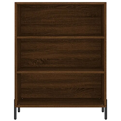 Maison Chic Buffet,Meuble de Rangement,commode pour salon,Cuisine chêne marron 69,5x32,5x180 cm bois d'ingénierie -MN62036 pas cher