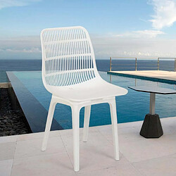 Avis Ahd Amazing Home Design Chaise en polypropylène pour cuisine, bar, restaurant, jardin moderne Bluetit, Couleur: Blanc