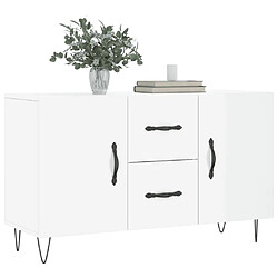 Avis Maison Chic Buffet,Meuble de Rangement,commode pour salon,Cuisine blanc brillant 100x36x60 cm bois d'ingénierie -MN59090