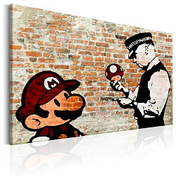 Paris Prix Tableau Imprimé Banksy - Police Caution 60 x 90 cm 