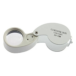 Universal Loupe de loupe 40x 25 mm 40x25mm 40x25 Bijoux LED Loupe en verre Loupe de lumière portable Loupe de lumière PORTABLE 