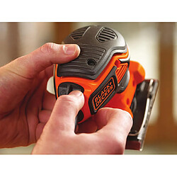 Black & Decker KA450 Ponceuse vibrante 1/4 feuille Moteur puissant de 220W