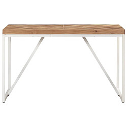 vidaXL Table à manger 120x60x76 cm Bois massif d'acacia et de manguier