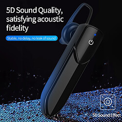 GUPBOO Kebidu Casque Bluetooth sans fil longue veille Casque étanche avec micro Casque de musique Bluetooth pour 