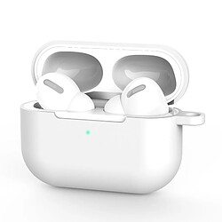 Wewoo Coque Pour AirPods Pro 3 Housse de protection en silicone écouteurs sans fil avec trou lanière blanc