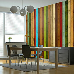 Paris Prix Papier Peint Wooden Rainbow 193 x 250 cm 