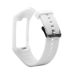 Wewoo Bracelet pour montre connectée Dragonne Sport en silicone POLAR A360 / A370 Blanc 