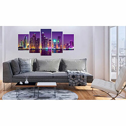 Paris Prix Tableau Imprimé Purple Nights 100 x 200 cm