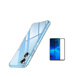 Superprotect Housse anti-choc kit de couverture + film en verre trempé à couvercle complet 5D Phonecare pour Oppo A17 - Transparent