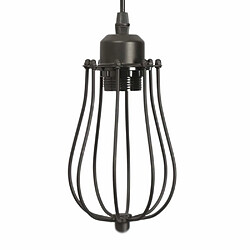 Stoex Retro Metal Suspensions Luminaire Cage Industrielle Plafonnier Luminaire Cage Metal Vintage Suspensions Luminaire Vintage Plafond Eclairage Cage Pendentif Lumiere Edison Culot E27 pas cher