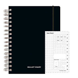 Rico Agenda Bullet journal à spirales 96 feuilles + Pochoir flèches et formes