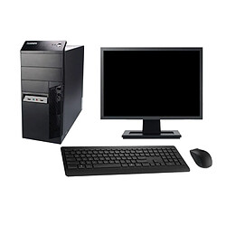 PC Tour Lenovo M91p Ecran 27" Intel G630 RAM 16Go Disque 1To Windows 10 Wifi - Occasion