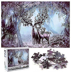 Universal 1000 élans dans le puzzle de la forêt DIY Puzzle Jouets Assemblage Images Déco 