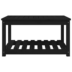 Acheter vidaXL Table de jardin noir 82,5x50,5x45 cm bois massif de pin