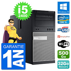 PC Tour Dell OptiPlex 990 Intel i5-2400 RAM 32Go Disque 500Go Windows 10 Wifi · Occasion 