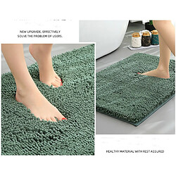 Acheter LUUCOZK Tapis de bain antidérapants absorbants à séchage rapide pour salle de bain -AA8778 violet brume-40X60CM