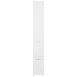 Avis vidaXL Armoire de salle de bain blanc 25x26,5x170 cm bois d'ingénierie