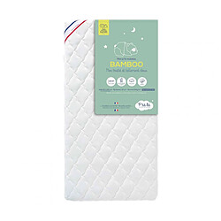 P'tit Lit Matelas bébé déhoussable ultra-doux BAMBOO sans traitement 60x120 Matelas ferme et déhoussable BAMBOO