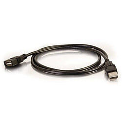 Cables To Go C2G CÂBLE D'EXTENSION USB 2.0 A DE 2 M - NOIR