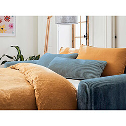 Lisa Design Owen - canapé 3 places convertible - couchage quotidien - matelas 12 cm - en velours côtelé pas cher