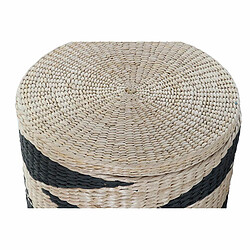 Panier à linge DKD Home Decor Noir Naturel Bois MDF 41 x 41 x 51 cm