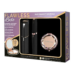 Best Of Tv FLAWLESS - Coffret Epilateurs - Epilateurs Visage + Sourcils + Brosse de Nettoyage + Miroir Offert - USB Rechargeable