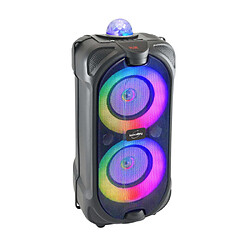 Inovalley Enceinte lumineuse Bluetooth KARAOKE 400W DuoSOUND 