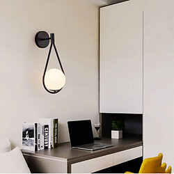 Acheter Universal Lampe murale en laiton, salon, couloir, balcon, chambre, chevet, lampe murale en verre.(Le noir)