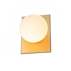 Luminaire Center Applique murale moderne Mediamo Coloris de l'abat jour : blanc Matèriau : Acier, verre Hauteur en Cm : 20 Longueur en Cm : 15 Largeur en Cm : 13 IP : 20 Nombre d'ampoules : 1 T