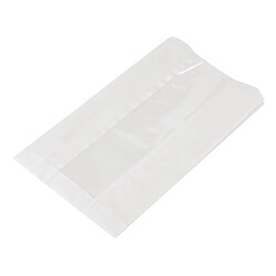 Materiel Chr Pro Grands Sacs Snack Chaud en Papier Glassine Compostable avec Fenêtre NatureFlex - Lot de 500 - Vegware - 0 cm Papier glassine/NatureFlex 0 cl 