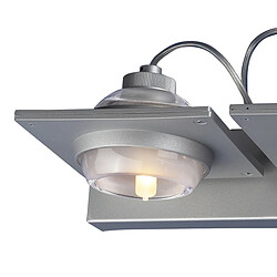 Avis Luminaire Center Applique murale Ull 2 Ampoules G9 gris argenté