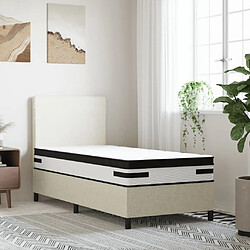 vidaXL Matelas à ressorts ensachés moyen plus 90x220 cm