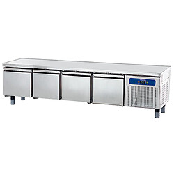 Soubassement Réfrigéré avec 4 Tiroirs 1/1 pour Appareils de Cuisson, L2200 mm - Mastro 