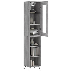 Avis Maison Chic Buffet,Meuble de Rangement,commode pour salon,Cuisine Sonoma gris 34,5x34x180 cm Bois d'ingénierie -MN84103