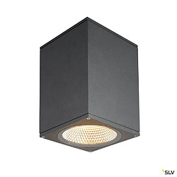 Plafonnier extérieur carré SLV ENOLA SQUARE avec LED intégrée - 14 x 14 x 22,3 cm