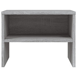 Maison Chic Lot de 2 Tables de chevet,Table de nuit,Table d'appoint pour salon Sonoma gris 40x30x30cm Bois d'ingénierie -MN35874 pas cher