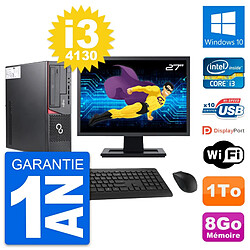 PC Fujitsu E720 DT Ecran 27" Intel i3-4130 RAM 8Go Disque 1To Windows 10 Wifi · Occasion 