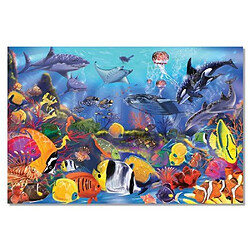 Melissa & Doug - 10427 - Puzzle - Puzzle de sol thème sous-marin 