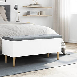 Avis Maison Chic Banc de rangement | Meuble de rangement d'Entrée | Coffres d'Intérieur blanc 102x42x46 cm bois d'ingénierie -MN36054