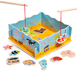 Bigjigs Toys Jeu de pêche magnétique avec base 