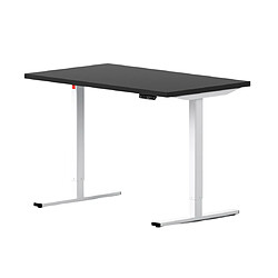 ELEVA Bureau assis debout noir 120x70x3cm