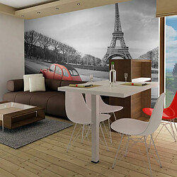 Paris Prix Papier Peint Tour Eiffel & Voiture Rouge 270 x 350 cm 