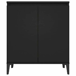 Maison Chic Buffet,Meuble de Rangement,commode pour salon,Cuisine Noir 60x35x70 cm Aggloméré -MN17025 pas cher